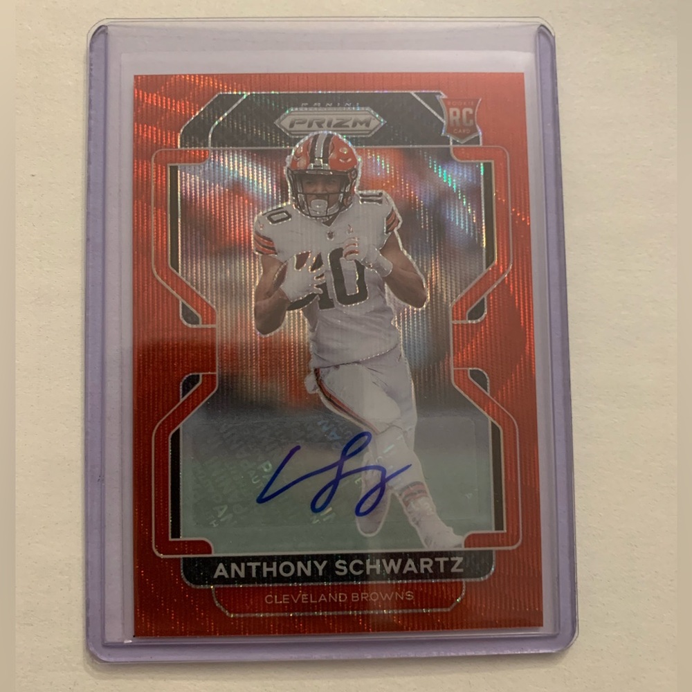 2021 Panini Prizm Red Wave /149 Anthony Schwartz #361 Rookie Auto RC